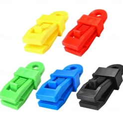 10PCS Push-Pull Tent Clips Tent Attachment Clips Outdoor Camping Tent Hooks Windproof Strap Barb Clips