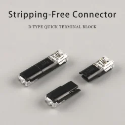 10PCS Quick Plug And Unplug Wire Connector Splicing Cable Crimping Terminal Wire Wiring LED Car Connector 18-22AWG Peel-free Solderless Quick Wire Connector Dual Wire Plug And Unplug Connector