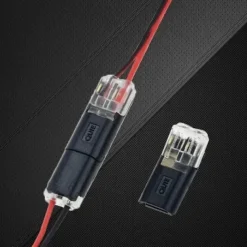 10PCS Quick Plug And Unplug Wire Connector Splicing Cable Crimping Terminal Wire Wiring LED Car Connector 18-22AWG Peel-free Solderless Quick Wire Connector Dual Wire Plug And Unplug Connector