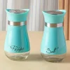 2pcs Refillable Salt & Pepper Shakers Set - Stainless Steel Lid Container for Home, Restaurant, and Picnic - 3.4oz Kitchen Accessories