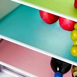 4pcs Refrigerator Liners Mats Washable, Refrigerator Mats Liner Waterproof Oilproof, Fridge Liners For Shelves, Cover Pads For Freezer Glass Shelf Cupboard Cabinet Drawer