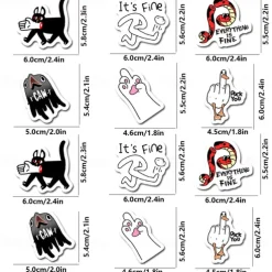 12pcs Refrigerator Magnets, Funny Fridge Magnets, Decorative Magnets, Personalized Fridge Magnet For Kitchen Office Whiteboard Locker Cabinet And Dishwasher, Kitchen Decoration, Home Decoration