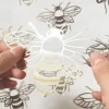 12pcs Removable Honey Bee Wall Stickers for Bedroom, Living Room, Nursery, and Playroom - DIY Decorative Decals for a Buzzing Home