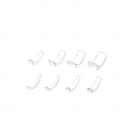 8pcs Ring Re-sizer Kit - Adjustable Ring Sizer Set with Transparent Color - Fits 1-10mm Bands - Comfortable TPU Material for Men & Women