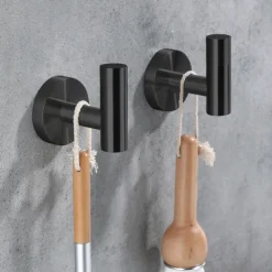 2PCS Robe Hooks Wall Mounted Clothes Hooks 304 Stainless Steel High Bearing Capacity Hooks for Bathroom/Kitchen