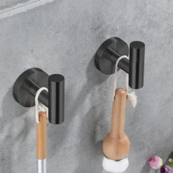 2PCS Robe Hooks Wall Mounted Clothes Hooks 304 Stainless Steel High Bearing Capacity Hooks for Bathroom/Kitchen