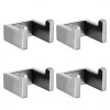 4pcs Robe Hooks Wall Mounted Clothes Hooks Bathroom Towel Hooks 304 Stainless Steel for Bathroom Kitchen