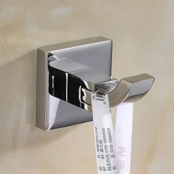 5pcs Robe Hooks,Bathroom Chrome Towel Hooks 304 Stainless Steel Wall Mounted Clothes Hooks For Bathroom/Kitchen