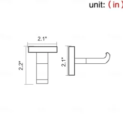 5pcs Robe Hooks,Bathroom Chrome Towel Hooks 304 Stainless Steel Wall Mounted Clothes Hooks For Bathroom/Kitchen