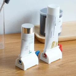 3pcs Rolling Toothpaste Squeezer Tube Squeezer Toothpaste Dispenser Holder Dental Cream Bathroom Manual Syringe Dispenser
