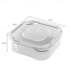2pcs Sealed Plastic Preservation Box Refrigerator Storage Box Microwave Oven Specific Refrigerated Sealed Food Storage Box Commercial With Lid