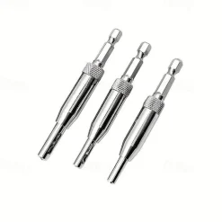 4pcs Self Centering Hinge Drill Bit Set High-speed Steel Woodworking Door Window Hinge Drill Bit Positioning Hole Opener