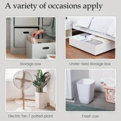 4/12pcs Self-Adhesive Caster Wheels Mini Swivel Wheels Stainless Steel Paste Universal Wheel 360 Degree Rotation Sticky Pulley For Bins Bottom Storage Box Furniture Trash Can