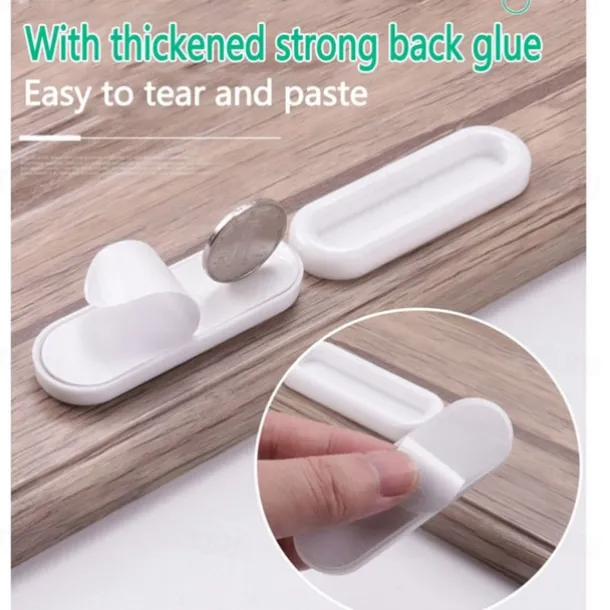 8pcs Self-adhesive Door Handles for Window Cabinet Drawer Wardrobe Sliding Door Handle Glass Non-slip Grip Auxiliary Handles