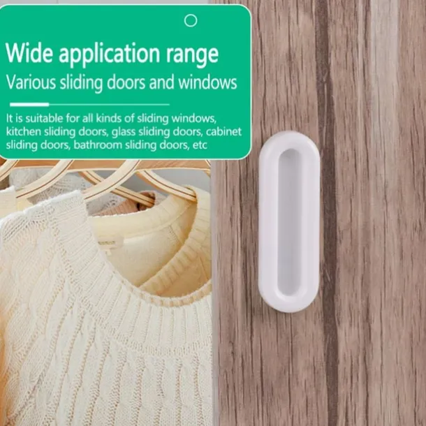 8pcs Self-adhesive Door Handles for Window Cabinet Drawer Wardrobe Sliding Door Handle Glass Non-slip Grip Auxiliary Handles