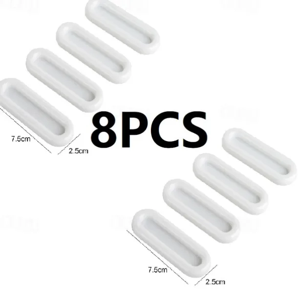 8pcs Self-adhesive Door Handles for Window Cabinet Drawer Wardrobe Sliding Door Handle Glass Non-slip Grip Auxiliary Handles
