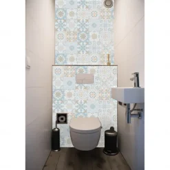 24/48pcs Self-adhesive Wall Stickers Waterproof Fresh Tiles Tile Stickers Waterproof Creative Kitchen Bathroom Living Room