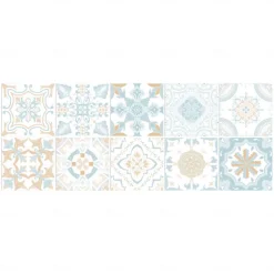 24/48pcs Self-adhesive Wall Stickers Waterproof Fresh Tiles Tile Stickers Waterproof Creative Kitchen Bathroom Living Room