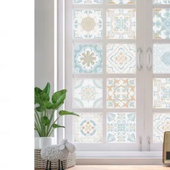 24/48pcs Self-adhesive Wall Stickers Waterproof Fresh Tiles Tile Stickers Waterproof Creative Kitchen Bathroom Living Room