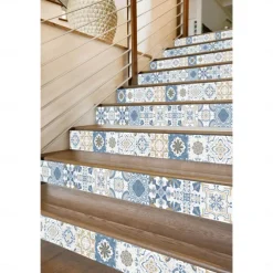 24/48pcs Self-adhesive Wall Stickers Waterproof Fashion Moroccan Tile Stickers Creative Kitchen Bathroom Living Room