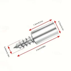 20PCS Shelf Support Pegs - Self-Tapping Screws for Kitchen Cabinet Bookcase Closet Shelves - Sturdy Adjustable and Easy-to-Install Furniture Accessories