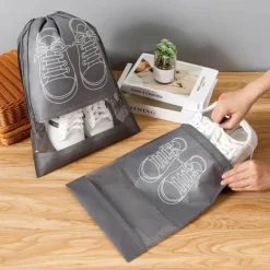 5pcs Shoe storage bag mildew-proof vacuum dust-proof transparent travel shoe bag moisture-proof shoe storage bag