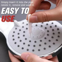 10Pcs Shower Head Hole Cleaning Brush White Small Brush Pore Gap Clean Anti-clogging Nylon for Home Daily Anti-blocking Multifunctional Cleansing Dredge
