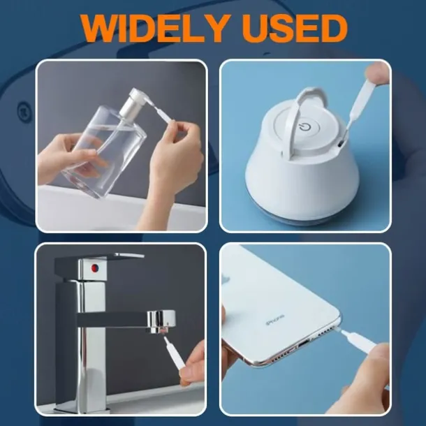 10Pcs Shower Head Hole Cleaning Brush White Small Brush Pore Gap Clean Anti-clogging Nylon for Home Daily Anti-blocking Multifunctional Cleansing Dredge