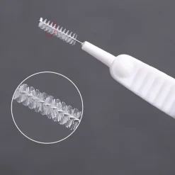 10Pcs Shower Head Hole Cleaning Brush White Small Brush Pore Gap Clean Anti-clogging Nylon for Home Daily Anti-blocking Multifunctional Cleansing Dredge