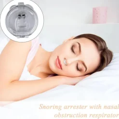 2/4pcs Silicone Anti Snore Magnet Nose Clip with Storage Box Silicone Anti-snoring Device Prevents Snoring
