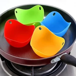 4pcs Silicone Egg Cooker, Kitchen Cooking Tool 2.55x3.54inch