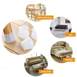 20pcs Silicone Furniture Legs Protector Chairs Desk Table Legs Feet Pad Cover Floor Protector Silicon Chair Leg Protector