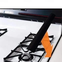 2pcs Silicone Stove Gap Cover Bathroom sink Kitchen Counter Gap Filler HeatResistant Oven Gap Filler Between Kitchen Appliances WashingMachine And Stovetop