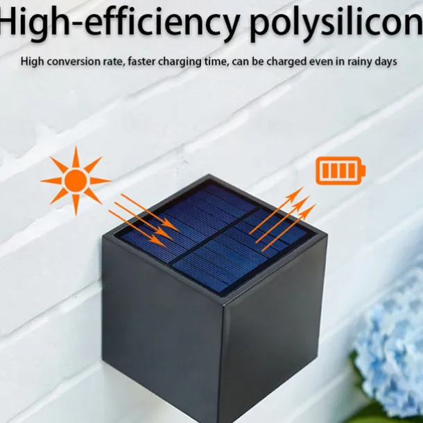 1/2pcs Solar Outdoor Wall Lights Patio Lights Fence Light for Garden Patio Balcony Courtyard Villa Porch Yard Decoration Atmosphere Waterproof Wall Lamp