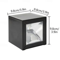 1/2pcs Solar Outdoor Wall Lights Patio Lights Fence Light for Garden Patio Balcony Courtyard Villa Porch Yard Decoration Atmosphere Waterproof Wall Lamp