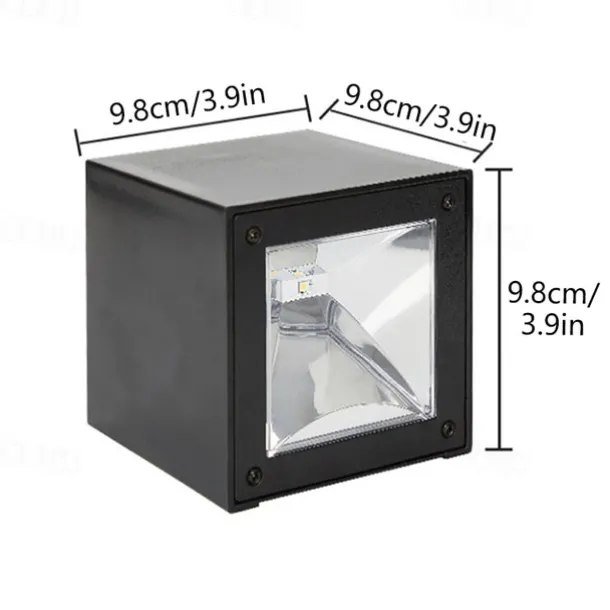 1/2pcs Solar Outdoor Wall Lights Patio Lights Fence Light for Garden Patio Balcony Courtyard Villa Porch Yard Decoration Atmosphere Waterproof Wall Lamp