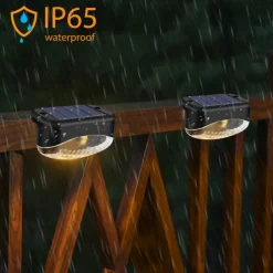 4/8pcs Solar Step Lights 5LED Outdoor Waterproof Garden Deck Lights Solar Fence Lights Garden Fence Yard Decoration Lighting Solar Deck Lights