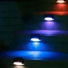 4pcs Solar Step Lights Outdoor LED Deck Stair Lights Waterproof LED for Garden Fence Step Railing Stairs Yard Patio Pathway Holiday Light
