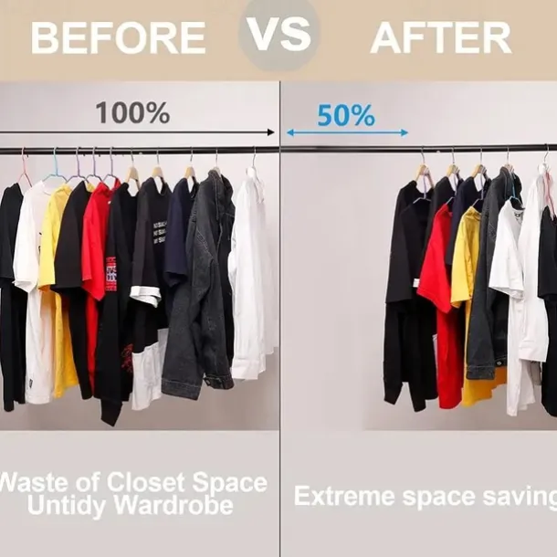 100pcs Space-Saving Clothes Hanger Connector Hooks, Magic Hanger Hooks Heavy Duty Cascading Connection Hooks Hanger Extenders Clips For Clothes For Organizer Closet