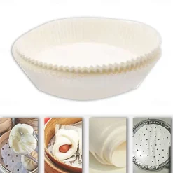 200PCS Special Paper for Air Fryer Baking Oil-proof and Oil-absorbing Paper for Household Barbecue Plate Food Oven Kitchen Pan Pad