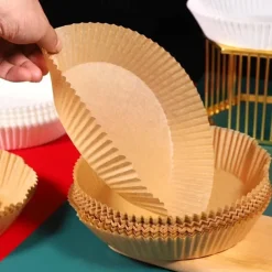 200PCS Special Paper for Air Fryer Baking Oil-proof and Oil-absorbing Paper for Household Barbecue Plate Food Oven Kitchen Pan Pad