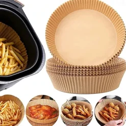 100PCS Special Paper for Air Fryer Liners Baking Oil-proof and Oil-absorbing Paper for Household Barbecue Plate Food Oven Kitchen Pan Pad