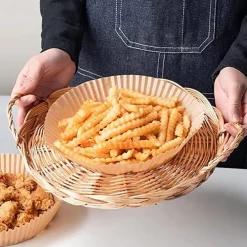 100PCS Special Paper for Air Fryer Liners Baking Oil-proof and Oil-absorbing Paper for Household Barbecue Plate Food Oven Kitchen Pan Pad