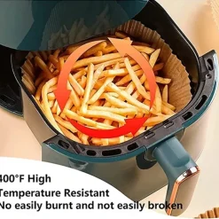 100PCS Special Paper for Air Fryer Liners Baking Oil-proof and Oil-absorbing Paper for Household Barbecue Plate Food Oven Kitchen Pan Pad