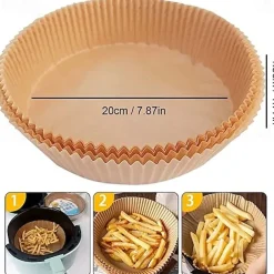 100PCS Special Paper for Air Fryer Liners Baking Oil-proof and Oil-absorbing Paper for Household Barbecue Plate Food Oven Kitchen Pan Pad