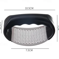 2PCS Stainless Steel Circular Garlic Press Kitchen Manual Garlic Masher Household Small Garlic Masher Garlic Ginger Sauce Garlic Masher