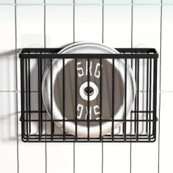 2pcs Storage Racks Metal Wire Storage Basket Wall Hanging Basket Wall Mounted Organizer Basket for kitchen Office Pantry Bathroom Cabinet Kitchen Organizers and Storage Kitchen Accessories