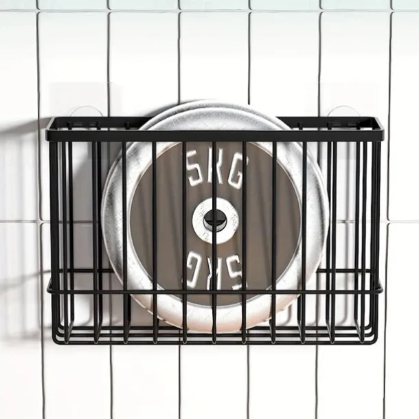 2pcs Storage Racks Metal Wire Storage Basket Wall Hanging Basket Wall Mounted Organizer Basket for kitchen Office Pantry Bathroom Cabinet Kitchen Organizers and Storage Kitchen Accessories