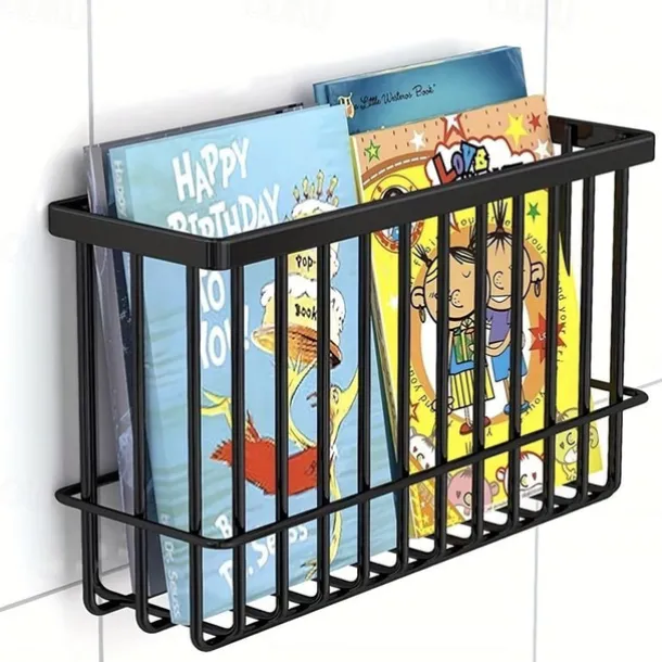 2pcs Storage Racks Metal Wire Storage Basket Wall Hanging Basket Wall Mounted Organizer Basket for kitchen Office Pantry Bathroom Cabinet Kitchen Organizers and Storage Kitchen Accessories