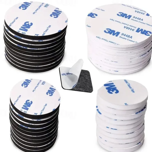 10pcs Strong Mounting Tape Double Sided Adhesive Foam Tape with Round Foam Sticker
